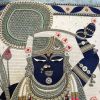 Shrinathji Handmade Embroidered Precious Bejewelled Art For | Embroidery in Wall Hangings by MagicSimSim