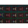 Vintage Organic Wool Checkered Turkish Tulu Rug 3'6'' X 4'7' | Area Rug in Rugs by Vintage Pillows Store