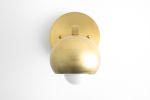 Modern Ball Sconce - Midcentury Modern - Model No. 0053 | Sconces by Peared Creation. Item made of brass with glass