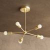 Houston Chandelier, Mid Century Modern Lighting | Chandeliers by Illuminate Vintage. Item made of brass