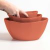 Porcelain Mixing and Nesting Bowl Set | Serving Bowl in Serveware by The Bright Angle. Item composed of ceramic