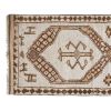 Natural White Herki Turkish Hand-Knotted Runner 2'9" X 11'6" | Runner Rug in Rugs by Vintage Pillows Store. Item composed of cotton and fiber