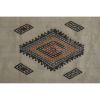 Mid Century Turkish Long Kilim Runner with Modern Design | Runner Rug in Rugs by Vintage Pillows Store. Item composed of wool and fiber