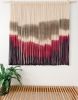 Extra Large Hand Dyed Modern Macrame Wall Hanging | Wall Hangings by Love & Fiber. Item made of cotton with fiber