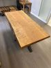 Solid Curly Maple Dining Table with Spider Base | Tables by Good Wood Brothers. Item composed of maple wood in mid century modern style