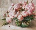 Peonies painting large, Peony painting oil,  Floral painting | Oil And Acrylic Painting in Paintings by Natart. Item made of canvas with synthetic works with contemporary style