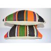 Striped Turkish Kilim Pillow 16" X 16" | Sham in Linens & Bedding by Vintage Pillows Store. Item made of cotton & fiber