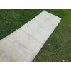Mid 20th Century Faded Vintage Herki Runner - Designer | Runner Rug in Rugs by Vintage Pillows Store. Item composed of cotton and fiber