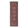Vintage Turkish Handmade Wool Runner Rug Hallway Decor | Rugs by Vintage Pillows Store. Item made of cotton & fiber