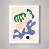 Midcentury Modern wall art, Colorful Abstract wall art | Prints by Capricorn Press. Item made of paper works with boho & minimalism style