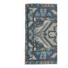 Hand Knotted Turkish Oushak Carpet with Muted 'Washed | Small Rug in Rugs by Vintage Pillows Store. Item made of cotton with fiber