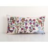 Vintage Long Pictorial Suzani Pillow Cover, Embroidery Duck, | Cushion in Pillows by Vintage Pillows Store
