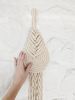 THE PIPA Modern Macrame Wall Hanging in Natural | Wall Hangings by Damaris Kovach. Item made of fiber