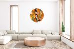 Beautiful Field Flowers Printed Mirror Acrylic Circles Wall | Wall Sculpture in Wall Hangings by uniQstiQ. Item made of canvas