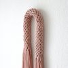 Woven Tassel Arch - Aarya in Peach | Wall Sculpture in Wall Hangings by YASHI DESIGNS by Bharti Trivedi