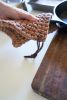 Pot Holder [Cord Strap] | Tableware by Keyaiira | leather + fiber. Item made of cotton with fiber
