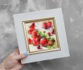 Fruit art painting original oil, Strawberry Cherry painting | Oil And Acrylic Painting in Paintings by Natart. Item composed of canvas & synthetic compatible with contemporary style