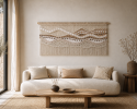 Modern Wall Art Tapestry - KELSEY [READY TO SHIP] | Wall Hangings by Rianne Aarts / Teddy and Wool Studio