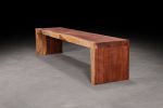 Redwood Slab Outdoor Bench | Benches & Ottomans by Urban Lumber Co.. Item composed of wood