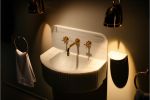 Handcrafted Carrara Marble Fluted Sink: Timeless Elegance and Radiance for Your Bathroom | Water Fixtures by AYMARBLEDESIGN LLC