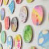Marbled Dots Collage Geometric Painting | Paintings by Amelia Coward