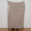 Peel Reversible Throw | Ceniza/hemp | Linens & Bedding by Jill Malek Wallpaper. Item composed of cotton
