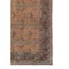 Vintage Oversize Turkish Oushak Rug With Floral Border | Area Rug in Rugs by Vintage Pillows Store. Item made of cotton with fiber