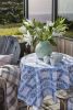 Darkness and Light, Sapphire | Fabric in Linens & Bedding by Philomela Textiles & Wallpaper. Item composed of cotton