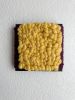 Woven Tile- Fluff- Maroon and Mustard | Wall Sculpture in Wall Hangings by Mpwovenn Fiber Art by Mindy Pantuso