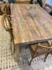 Reclaimed Oak Dining Table with Shabby Chic Finish | Tables by Good Wood Brothers. Item composed of oak wood