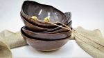 Rustic Ceramic Pasta Bowls, Noodle Bowls, Ramen Bowls | Dinnerware by YomYomceramic. Item made of ceramic