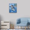 Surfing Kookaburra - Original Painting | Oil And Acrylic Painting in Paintings by Meredith H. Item made of canvas works with contemporary & eclectic & maximalism style