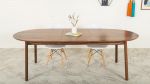 Walnut Extendable Oval Dining Table "The Payne" (Quick Ship/ | Tables by MODERNCRE8VE. Item composed of walnut