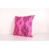 Anatolian Striped Geometric Pink Kilim Rug Pillow Cover, Vin | Cushion in Pillows by Vintage Pillows Store