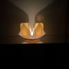 Amber & White Opalescent Glass Candleholder | Candle Holder in Decorative Objects by Sand & Iron