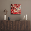 Love Burns – Red & Gold Abstract Acrylic Painting | Oil And Acrylic Painting in Paintings by Eman's Gallery