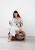 (L) Truffle Knot Ottoman | Benches & Ottomans by Knots Studio