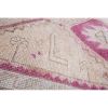Handknotted Mid 20th Century Pink Vintage Herki Runner | Runner Rug in Rugs by Vintage Pillows Store. Item composed of cotton & fiber