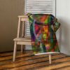 Towel - Organic Life - Abstract Colorful Geometric Art | Work by Eman's Gallery