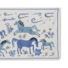 Suzani Horse Silk Wall Hanging Decor, Embroidery Tablecloth | Linens & Bedding by Vintage Pillows Store