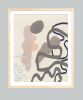 Colorful Abstract Modern wall art in Muted colors, Fifties | Prints by Capricorn Press. Item made of paper compatible with boho and minimalism style