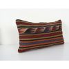 Tribal Wool Handmade Pillow Covers, Striped Turkish Kilim Lu | Cushion in Pillows by Vintage Pillows Store