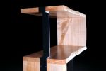 Live Edge Maple Maze Shelving Console | Storage by Urban Lumber Co.. Item made of maple wood