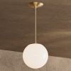 Vista - Brass - 8" Globe | Pendants by Illuminate Vintage. Item composed of brass and glass