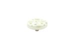 Terrazzo Tea Green Large Circle Knob | Hardware by Windborne Studios. Item made of stone