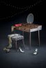 Solid Walnut Vanity, Dressing Table, Desk | Tables by Manuel Barrera Habitables. Item made of oak wood