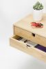 Floating Nightstand Bedside Table with 2 Drawers | Tables by Manuel Barrera Habitables. Item composed of wood