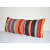 10" X 24" Ethnic Wool Home Decor Turkish Lumbar Kilim Pillow | Sham in Linens & Bedding by Vintage Pillows Store. Item composed of fabric