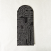 Vase Sleeve Merino Wool Felt Rake Charcoal Tall | Vases & Vessels by Lorraine Tuson