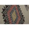 Mid Century Turkish Long Kilim Runner with Modern Design | Runner Rug in Rugs by Vintage Pillows Store. Item composed of wool and fiber